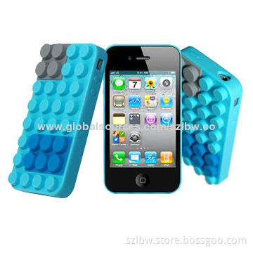Flexible Building Block Silicone Cover Cases for iPhone 5, Easy Access to All Buttons